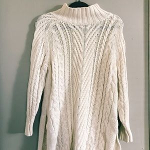 Vince Camuto long knitted cotton sweater